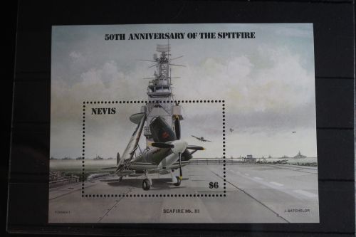 Nevis Block 8 mit 364 postfrisch Luftfahrt #FR030