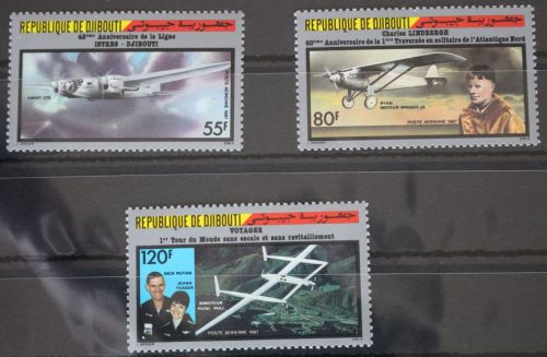 Dschibuti 482-484 postfrisch Luftfahrt #FS490