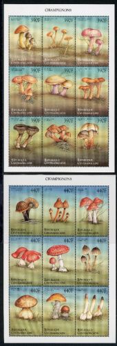 Zentralafrikanische Republik 2293-2310 postfrisch Pilze KB Satz #JR687