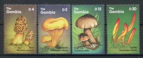 Gambia 3612-3615 postfrisch Pilze #JR693