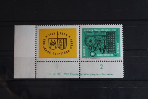 DDR W Zd 118 DV postfrisch Druckvermerk #FU423