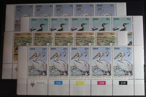 Namibia Südwestafrika 458-461 postfrisch als 5er Streifen #FU473