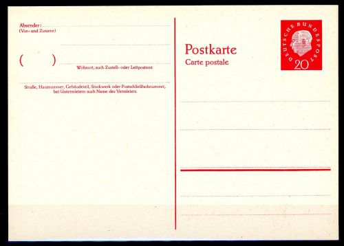 Bund Ganzsache P 38 postfrisch #JR730