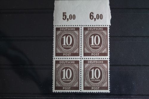 Alliierte Besetzung 918P OR ndgz postfrisch als Paar Oberrand ungefaltet #FV030