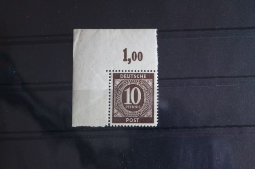 Alliierte Besetzung 918P OR ndgz postfrisch Eckrand Oberrand ungefaltet #FV031