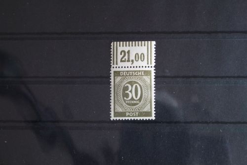 Alliierte Besetzung 928W OR postfrisch Oberrand nicht vorgefaltet #FV053