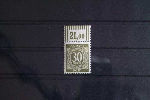 Alliierte Besetzung 928W OR postfrisch Oberrand nicht vorgefaltet #FV054