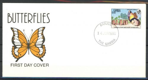 Gambia 1049 Schmetterling Ersttagesbrief/FDC #JU309