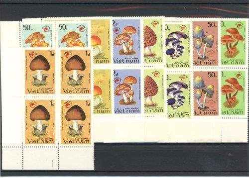 Vietnam Viererblock 2220-2227 postfrisch Pilze #JQ913