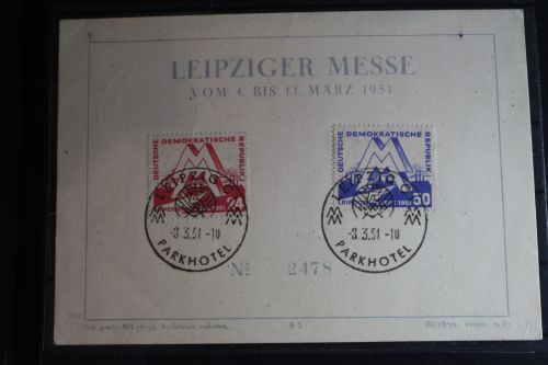 DDR 282-283 gestempelt Anlasskarte mit Sondersstempel #FU271
