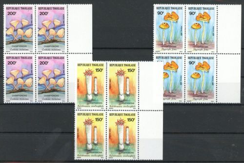 Togo Viererblock 1967-1969 postfrisch Pilze #JQ951