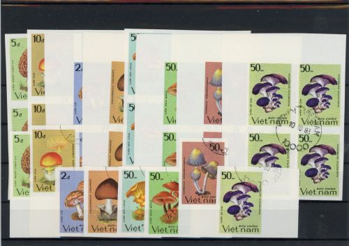 Vietnam Viererblock 1371-1378 B gestempelt Pilze #JO634