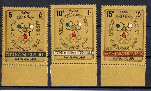 Jemen arab. Rep. 613-615 A postfrisch Olympia 1968 Grenoble #JR872