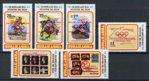 Nicaragua 2085-2090 a postfrisch Olympia 1980 Lake Placid / Moskau #JR902