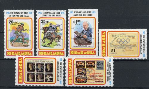 Nicaragua 2085-2090 b postfrisch Olympia 1980 Lake Placid / Moskau #JR903