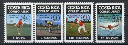 Costa Rica 1065-1068 postfrisch Olympia 1980 Moskau #JR915
