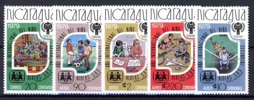 Nicaragua 2080-2084 b postfrisch Olympia 1980 Lake Placid / Moskau #JR957