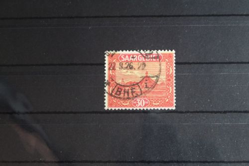 Saargebiet 90 gestempelt geprüft Hoffmann BPP #FY821