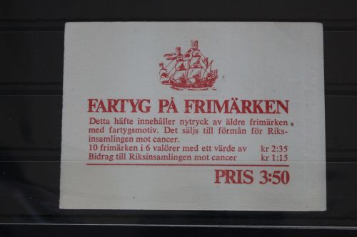 Schweden MH 14 postfrisch Markenheftchen Schifffahrt #FR966