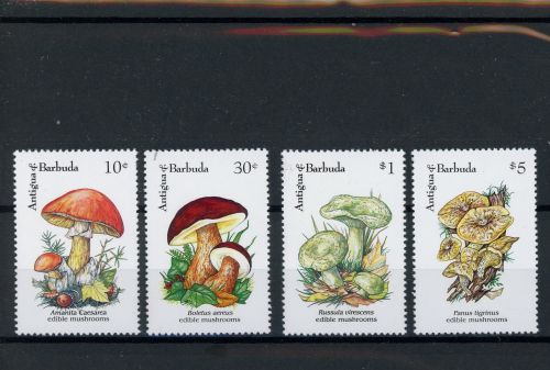 Antigua Barbuda 1637, 39, 41, 44 postfrisch Pilze #JO672