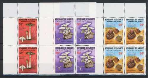 Dschibuti Achterbogen 488-490 postfrisch Pilze #JO686
