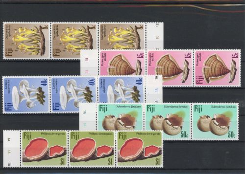 Fidschi Inseln Dreierstreifen 494-498 postfrisch Pilze #JO698