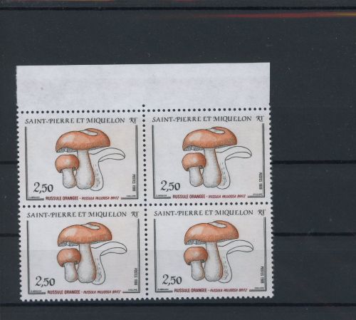 St. Pierre und Miquelon Viererblock 556 postfrisch Pilze #JO760