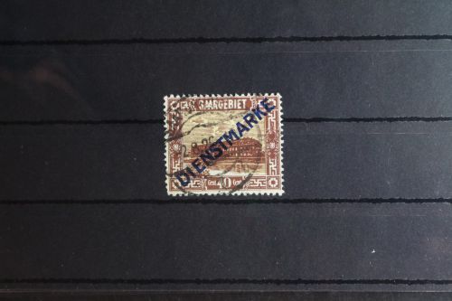 Saargebiet Dienstmarken 8I PF IV gestempelt geprüft Hoffmann BPP #FY932