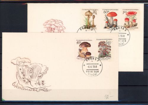 Tschechoslowakei 1101-1105 Pilze Ersttagesbrief/FDC #JO799