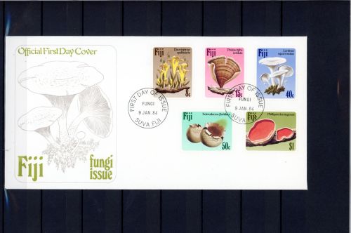 Fidschi Inseln 494-498 Pilze Ersttagesbrief/FDC #JE679