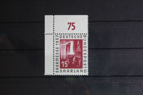Saarland 400 postfrisch als Eckrand ungefaltet #FZ220