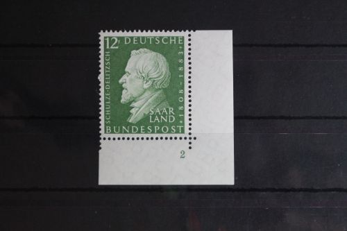 Saarland 438 postfrisch als Eckrand und mit Formnummer ungefaltet #FZ282