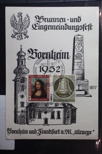 Berlin 82 u.a. auf Postkarte (Gedenkkarte Bornheim) #BB826
