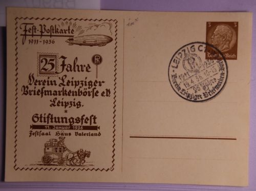 Deutsches Reich PP127/C22-02 als Ganzsache Leipzig #BB907