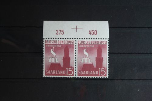 Saarland 435 postfrisch Oberrandpaare OR ndgz #FZ319