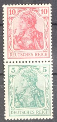 Deutsches Reich Zd S5 mit Falz Zusamenndrucke #GE734