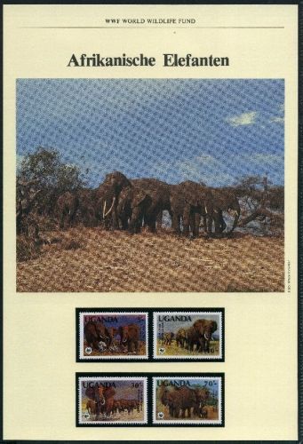 Uganda 1983 WWF Elefanten #GI395