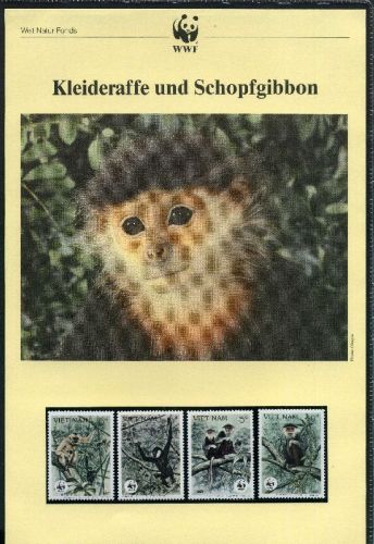 Vietnam 1987 WWF Kleideraffe #GI399