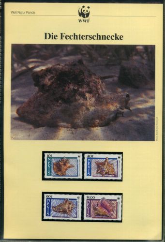 Nevis 1990 WWF Fechterschnecke #GI406