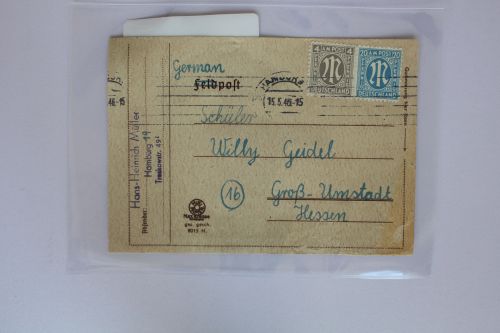 Alliierte Besetzung 2z u. 26Ab auf Brief gep. Hettler BPP #BC792
