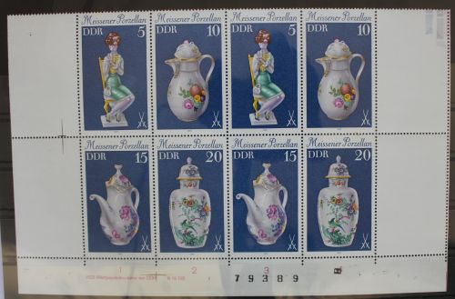 DDR 1575-1576 postfrisch als Kleinbogen #GF384