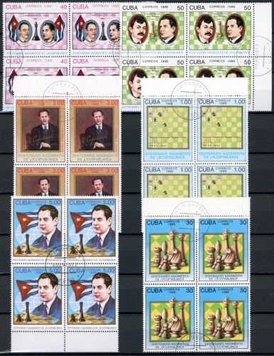 Kuba 3199-3204 gestempelt Schach #GM507