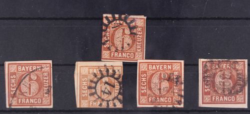 Bayern 4 Typ II gestempelt Lot 4 II #GA155