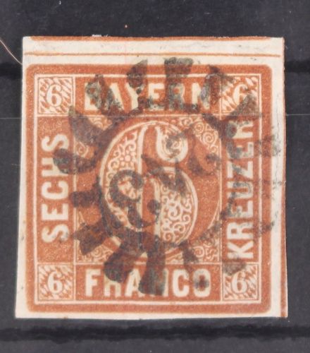 Bayern 4 Typ II gestempelt gMR 243, breitrandig #GA172