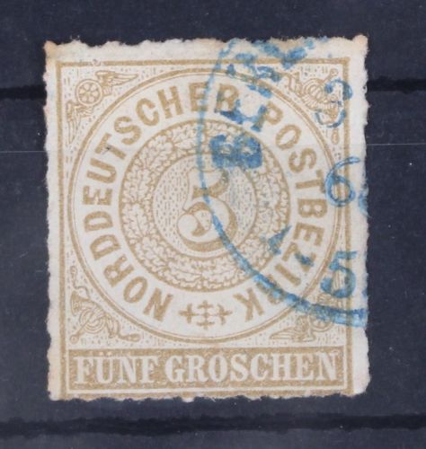 Norddeutscher Bund 6 gestempelt