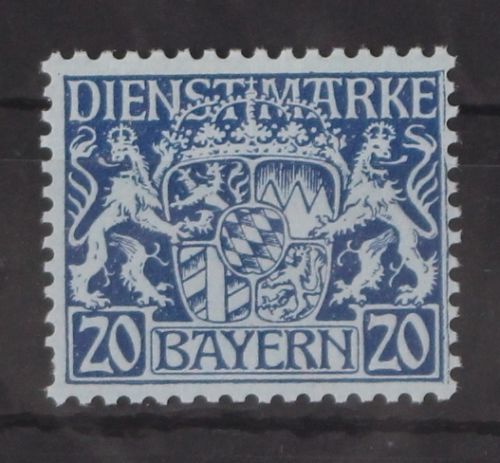 Bayern Dienstmarken 20 postfrisch #GM100