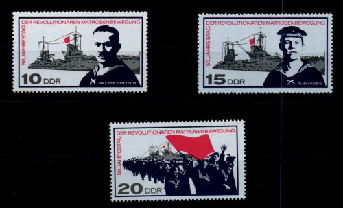 DDR 1308-1310 postfrisch Schifffahrt #FU680