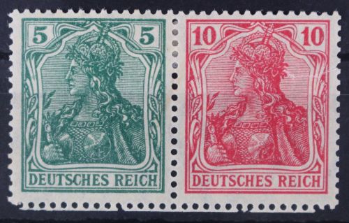 Deutsches Reich Zd W7 mit Falz