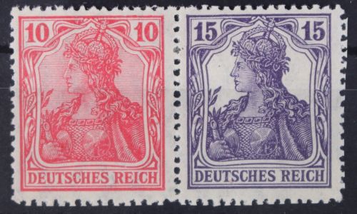Deutsches Reich Zd W12 mit Falz