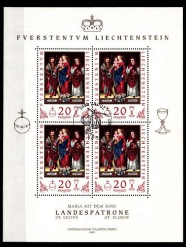 Liechtenstein 1151 gestempelt als Kleinbogen #GF939